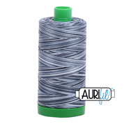 Aurifil 40 wt variegated thread 4665 Graphite